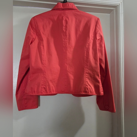 Liz Claiborne Coral Pink Tailored Blazer - Picture 4 of 5